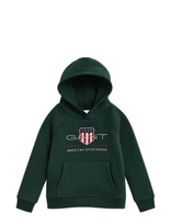 Gant - Archive Shield Raglan Hoodie - Džemperis - Žalia