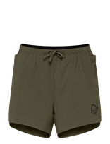 Norrøna - Senja Flex1 4" Shorts W's - Sportiniai šortai - Chaki spalva