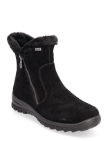 Rieker - Rieker Ladies Mid Height Boots L7162-25 Brown - Žieminiai batai - Juoda