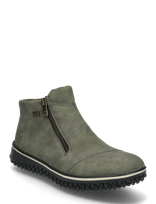 Rieker - Rieker Ladies Short Boots Z4265-00 Black - Žieminiai batai - Chaki spalva