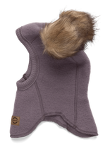 Mikk-line - Wool Fullface W. Pom Pom - Balaklava - Violetinė