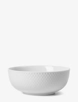 Lyngby Porcelæn - Rhombe Skål Ø15.5 Cm Hvid - Pusryčių dubenėlis - Balta