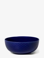 Lyngby Porcelæn - Rhombe Color Skål Ø15.5 Cm Mørk Blå - Pusryčių dubenėlis - Tamsiai mėlyna