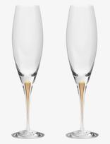 Orrefors - Intermezzo Champagneglas, Guld, 26 Cl, 2-Pak - Šampano taurės - Nude