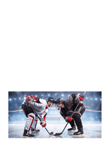 BrandMac - Towel Nb 2200 Ice Hockey - 70X140 Cm - Rankšluostis - Marga / raštuota