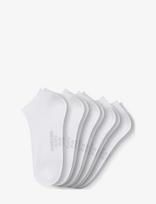 Schiesser - Women's Sneakers, Pack Of Five, White - Bluebird - Futbolo kojinės iki kulkšnių - Balta
