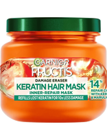 Garnier - Garnier Fructis Damage Eraser Keratin Hair Mask For Damaged Hair 320 Ml - Plaukų kaukė - Nude