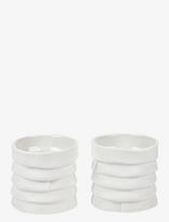 Mette Ditmer - Ribbon Tealight Holders, 2-Pack - Žvakių laikiklis - Balta