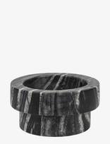 Mette Ditmer - Marble Block Candleholder, Low - Žvakidė - Juoda