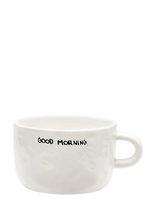 Anna + Nina - Good Morning Cappuccino Mug - Kavos puodelis - Kreminė spalva