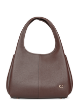 Coach - Polished Pebble Leather Lana Shoulder Bag - Rankinė - Ruda