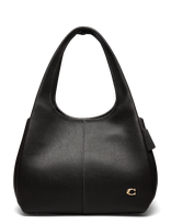 Coach - Polished Pebble Leather Lana Shoulder Bag - Rankinė - Juoda