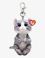 TY - Mitzi Cat Gray Belly - Clip - Raktų pakabukas - Pilka