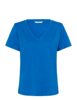 Cream - Crnaia Deep V-Neck T-Shirt - Marškinėliai trumpomis rankovėmis - Mėlyna