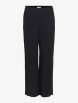 Object - Objsanne Aline Wide Pant Noos - Plačios kelnės - Juoda