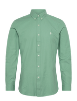 Polo Ralph Lauren - Slim Fit Stretch Poplin Shirt - Laisvalaiko marškiniai - Žalia