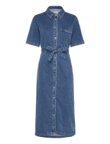 ONLY - Onllana Ss Long Dress Dnm Rea258 Noos - Iki kelių ir midi suknelės - Mėlyna
