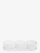 Stelton - Pilastro Tapas Set Clear - Serviravimo dubenėlis - Nude