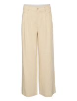Saint Tropez - Estellesz Pants - Plačios kelnės - Kreminė spalva