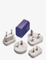 Go Travel - Worldwide Usb-A & Usb-C Charger - Įkrovikliai ir laidai - Mėlyna