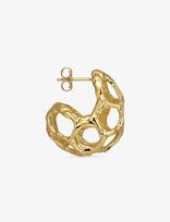 Jane Koenig - Chunky Space Earring (Pair) - Auskarai - Aukso