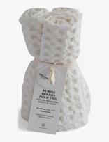 The Organic Company - Big Waffle Wash Cloth (Pack Of 3 Pcs) - Šluostės ir indų šepečiai - Balta