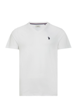U.S. Polo Assn. - Uspa T-Shirt V-Neck Cem Men - Marškinėliai trumpomis rankovėmis - Balta