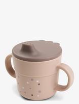 Done By Deer - Foodie Spout Cup Happy Dots Powder - Gertuvė - Rožinė