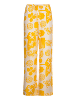 RODEBJER - Rodebjer Lunara Print - Plačios kelnės - Geltona