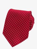 Portia 1924 - Dots Silk Tie - Kaklaraištis - Raudona