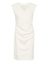 Kaffe - Kaindia V-Neck Dress - Trumpa suknelė - Balta