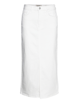 MOS MOSH - Mmmella White Denim Skirt - Iki kelių ir midi suknelės - Balta