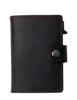 Edd. - Rfid Leather/Alu Card Holder - Kortelių dėklas - Juoda