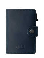 Edd. - Rfid Leather/Alu Card Holder - Kortelių dėklas - Tamsiai mėlyna