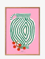 The Poster Club - Tpc X Matías Larraín - Vase And Currants - Iliustracijos - Marga / raštuota