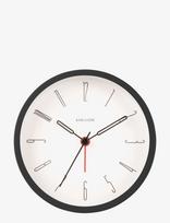 KARLSSON - Alarm Clock Belle Numbers Iron Black - Žadintuvas - Juoda