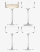 LSA International - Champagneglas Coupe Metropolitan, Sæt Med 4 Stk., Lsa - Šampano taurės - Nude