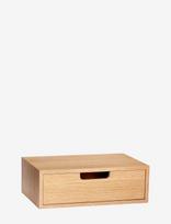 Hübsch - Hide Storage Box Natural - Medinė dėžė