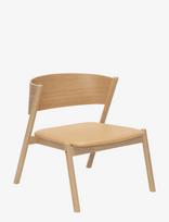 Hübsch - Oblique Lounge Chair Seat Natural - Kėdė - Smėlio