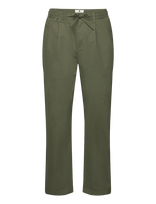 Anerkjendt - Akjan Cotton Pleat Ela Pants - Laisvalaiko marškiniai - Žalia