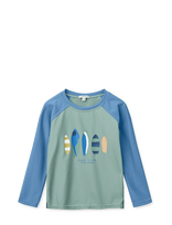 Liewood - Noah Placement Longsleeve Swim Tee - UV viršutiniai drabužiai - Žalia