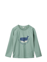 Liewood - Noah Placement Longsleeve Swim Tee - UV viršutiniai drabužiai - Žalia