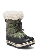 Sorel - Childrens Yoot Pac Nylon Boot Wp - Žieminiai batai su raišteliais - Chaki spalva