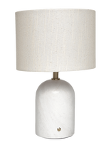 ENKEL LIVING - Flair Mini Table Lamp White Marble Base - Stalinė lempa - Balta