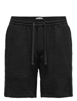 ONLY & SONS - Onstel-Pas 0158 Shorts - Laisvalaiko marškiniai - Juoda