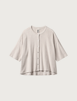 Bongusta - Naram Oversized Shirt - Marškinėliai trumpomis rankovėmis - Smėlio
