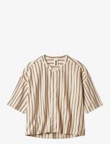 Bongusta - Naram Oversized Shirt - Marškinėliai trumpomis rankovėmis - Kreminė spalva