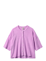 Bongusta - Naram Oversized Shirt - Marškinėliai trumpomis rankovėmis - Violetinė