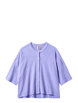 Bongusta - Naram Oversized Shirt - Marškinėliai trumpomis rankovėmis - Mėlyna