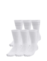Under Armour - Ua Essential 6Pk Crew - Sportinės kojinės - Balta